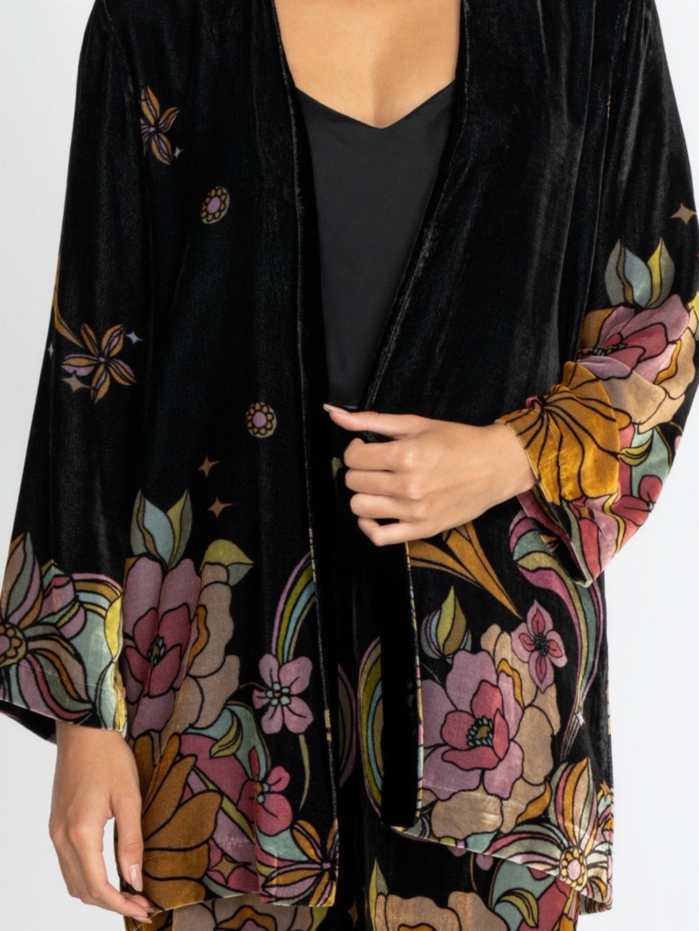 Johnny Was Andy Velvet Kimono Jacket NWT - Picture 3 of 14